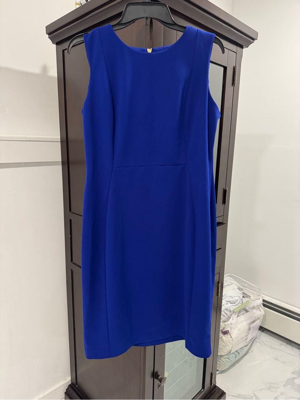 Calvin Klein Sleeveless Sheath Dress in Cobalt Blue, perfect condition